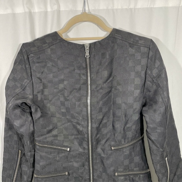 EUC $788 Marc by Marc Jacobs Zip Detail Check Shift Dress Black [SZ‎ 0 2 XS ] - Picture 8 of 12